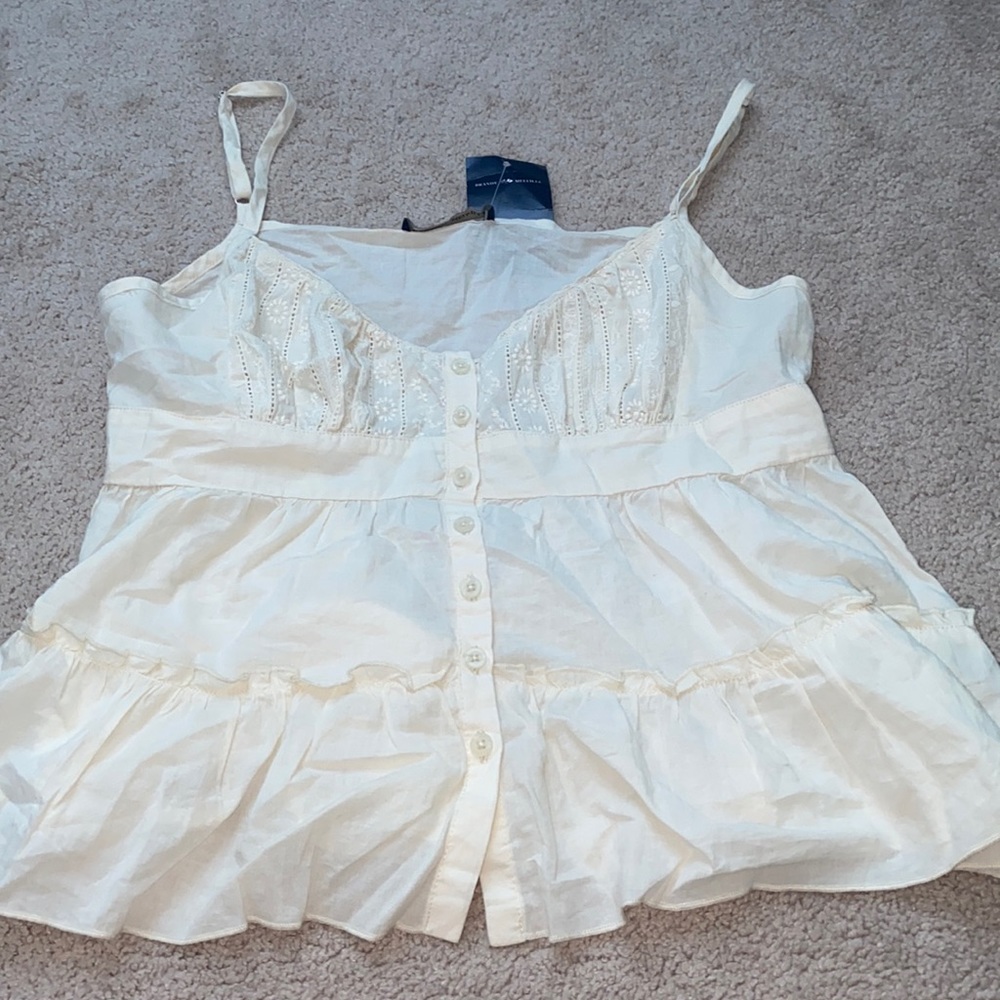 flowy buttoned brandy tank